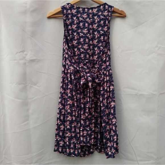 Band Of Gypsies dress floral navy blue and pink spring summer all season coverup - Picture 8 of 8